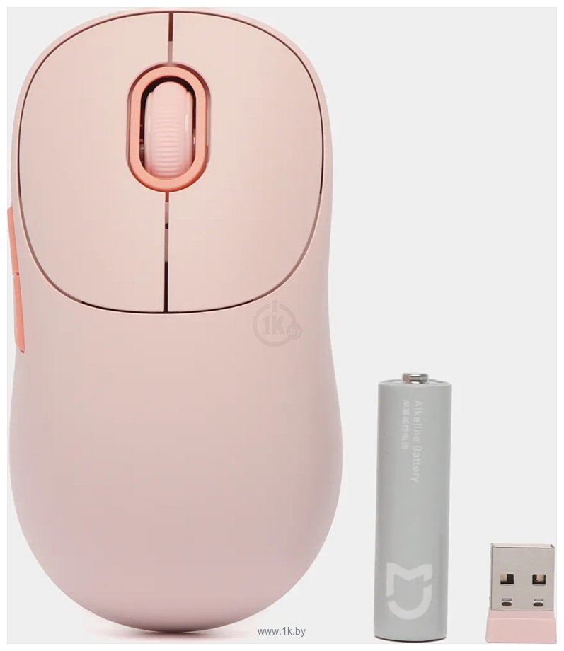 Фотографии Xiaomi Wireless Mouse 3 XMWXSB03YM pink, китайская версия