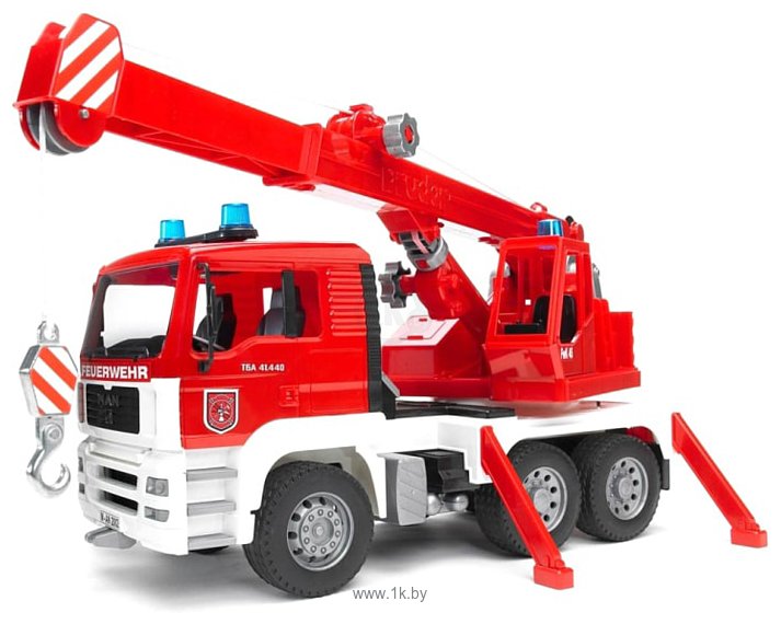 Фотографии Bruder MAN Fire engine crane truck 02770