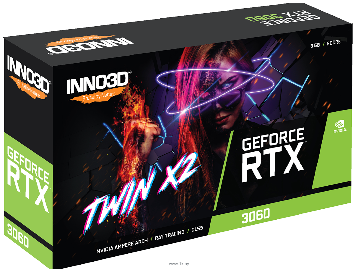 Фотографии INNO3D GeForce RTX 3060 TWIN X2 8GB (N30602-08D6X-11902130)
