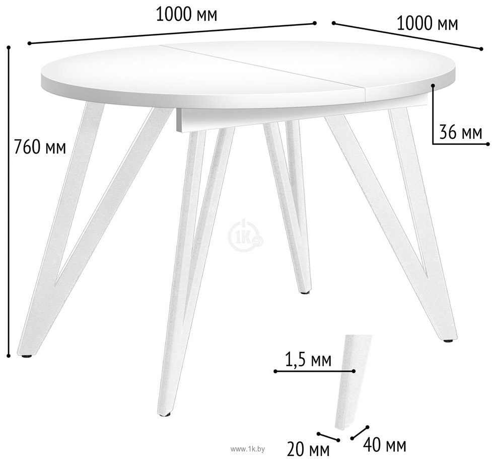 Фотографии Millwood Женева 3 Л D100-140x100x76 (белый-металл белый)