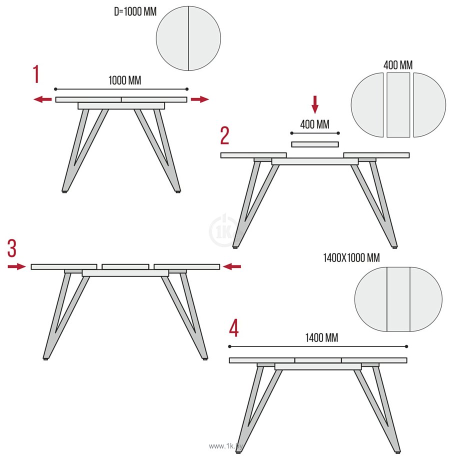 Фотографии Millwood Женева 3 Л D100-140x100x76 (белый-металл белый)