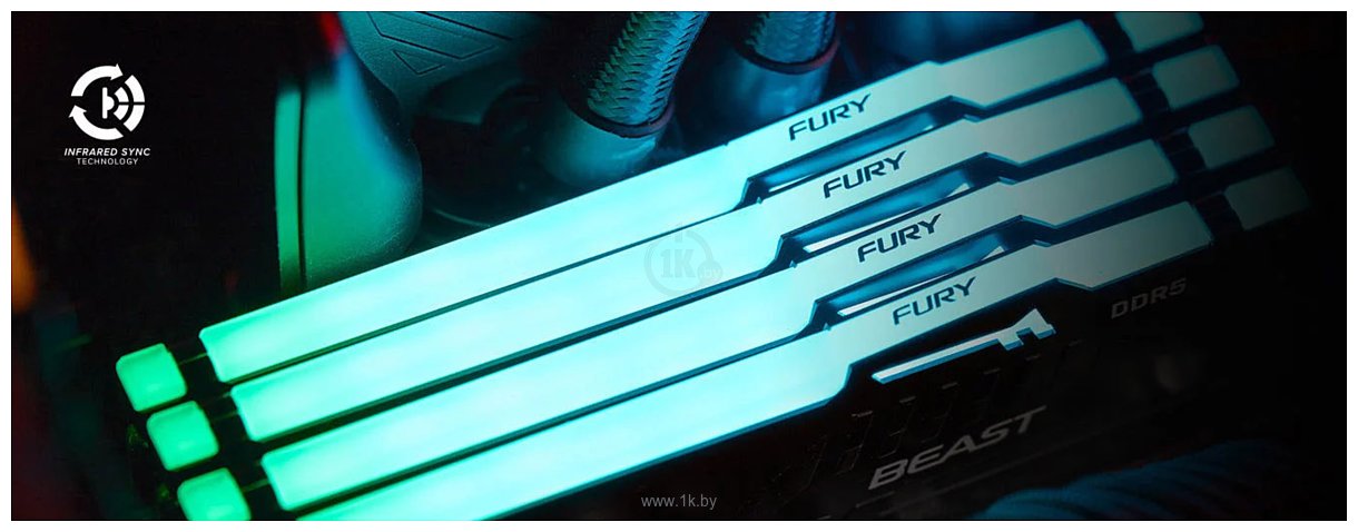 Фотографии Kingston FURY Beast RGB KF560C30BBEAK2-64