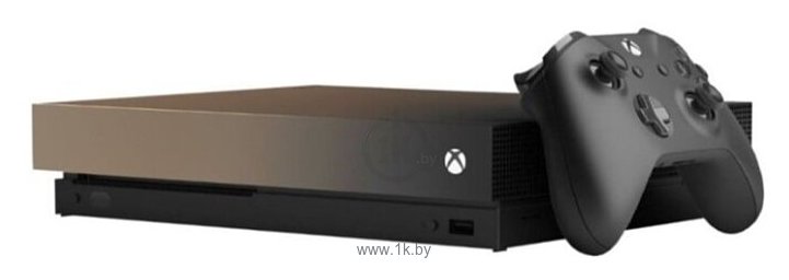 Фотографии Microsoft Xbox One X Gold Rush Special Edition