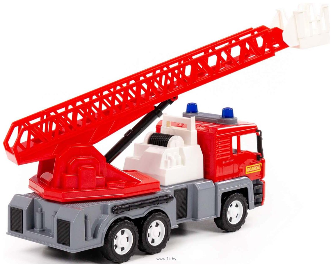 Фотографии Полесье Алмаз автомобиль-пожарный инерционный 86723 (красный)