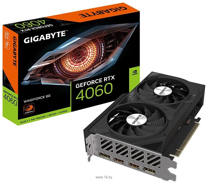 Фотографии Gigabyte GeForce RTX 4060 Windforce 8G (GV-N4060WF2-8GD)