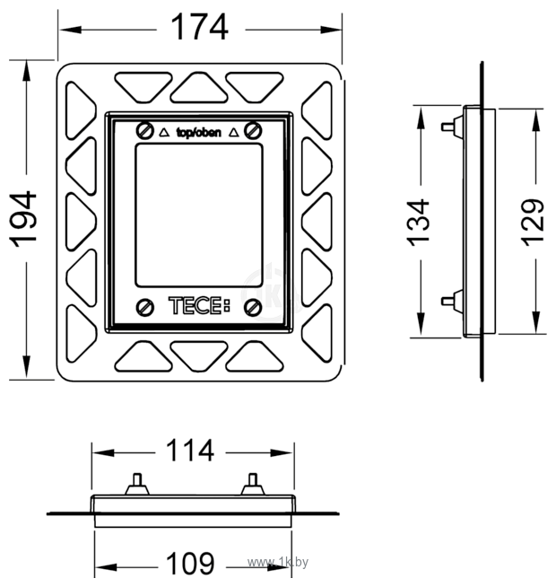 Фотографии Tece Монтажная рамка Loop Square Urinal 9242647