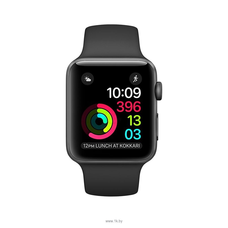 Фотографии Apple Watch Series 1 42mm Space Gray with Black Sport Band (MP032)
