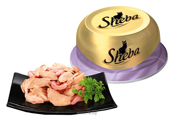 Фотографии Sheba Classic коктейль из тунца с отборными креветками (0.08 кг) 6 шт.