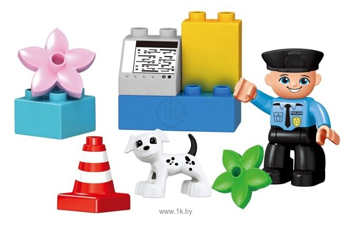 Фотографии Kids home toys Funny Blocks JY236732 Полицейский с собакой