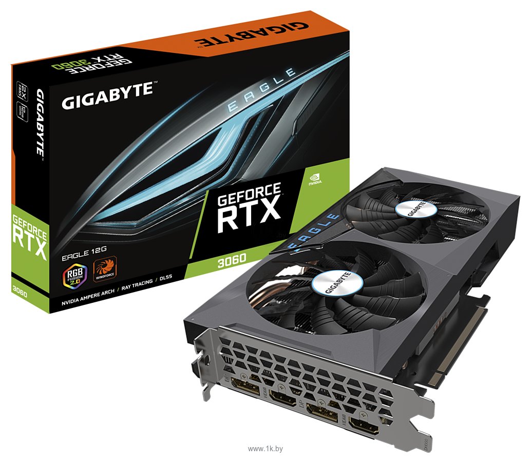 Фотографии GIGABYTE GeForce RTX 3060 EAGLE 12G (GV-N3060EAGLE-12GD)