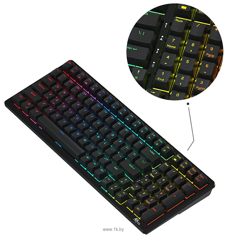 Фотографии Royal Kludge RK98 RGB black, RK Red