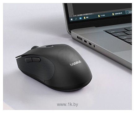 Фотографии Baseus F02 Ergonomic Wireless Mouse black, без батарейки в комплекте