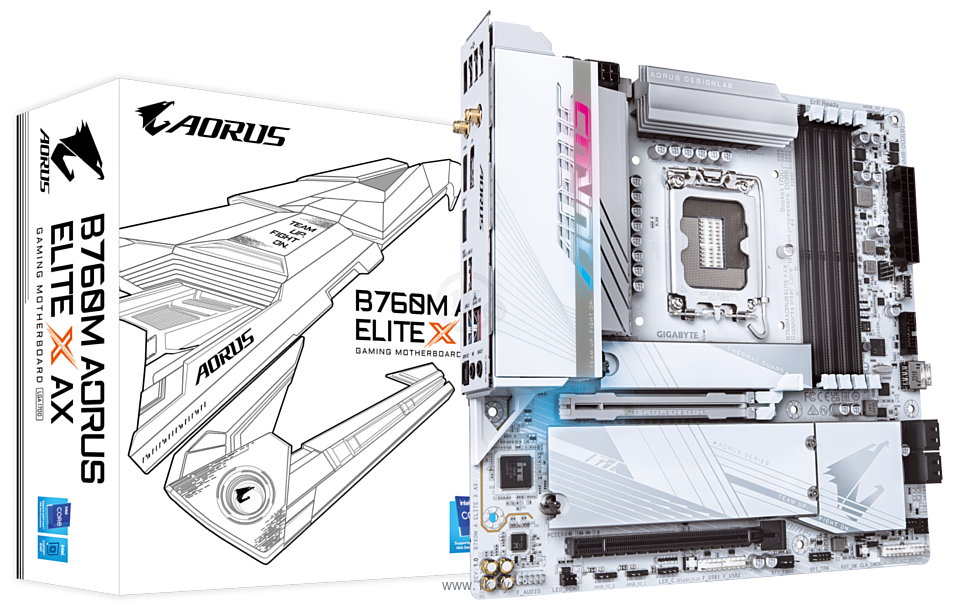 Фотографии GigaByte B760M Aorus Elite X AX