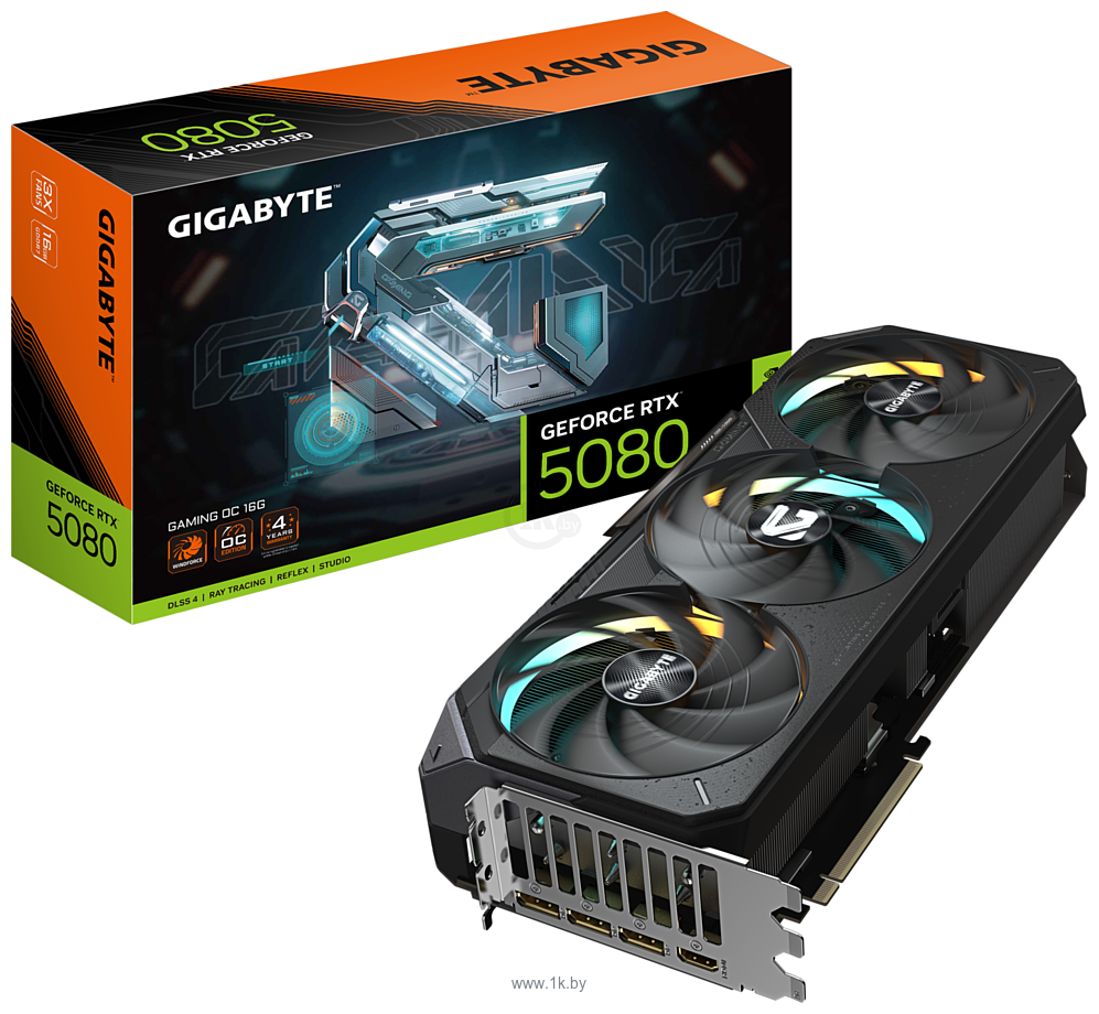 Фотографии GigaByte GeForce RTX 5080 Gaming OC 16G (GV-N5080GAMING OC-16GD)