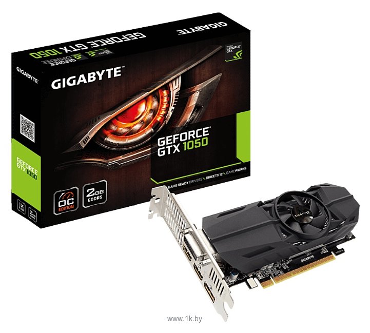 Фотографии GIGABYTE GeForce GTX 1050 2048Mb OC Low Profile (GV-N1050OC-2GL)