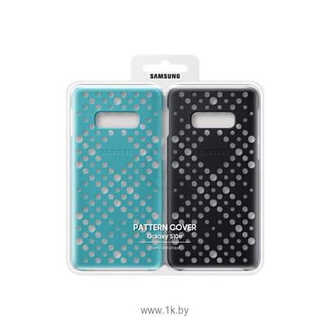 Фотографии Samsung Pattern Cover для Samsung Galaxy S10e (черный/зеленый)