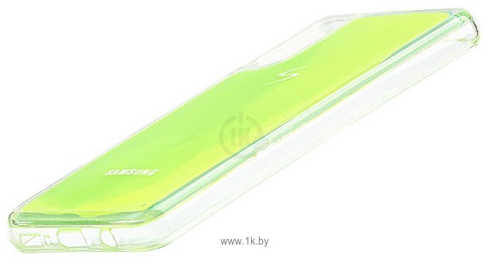 Фотографии EXPERTS Neon Sand Tpu для Samsung Galaxy A21 с LOGO (зеленый)