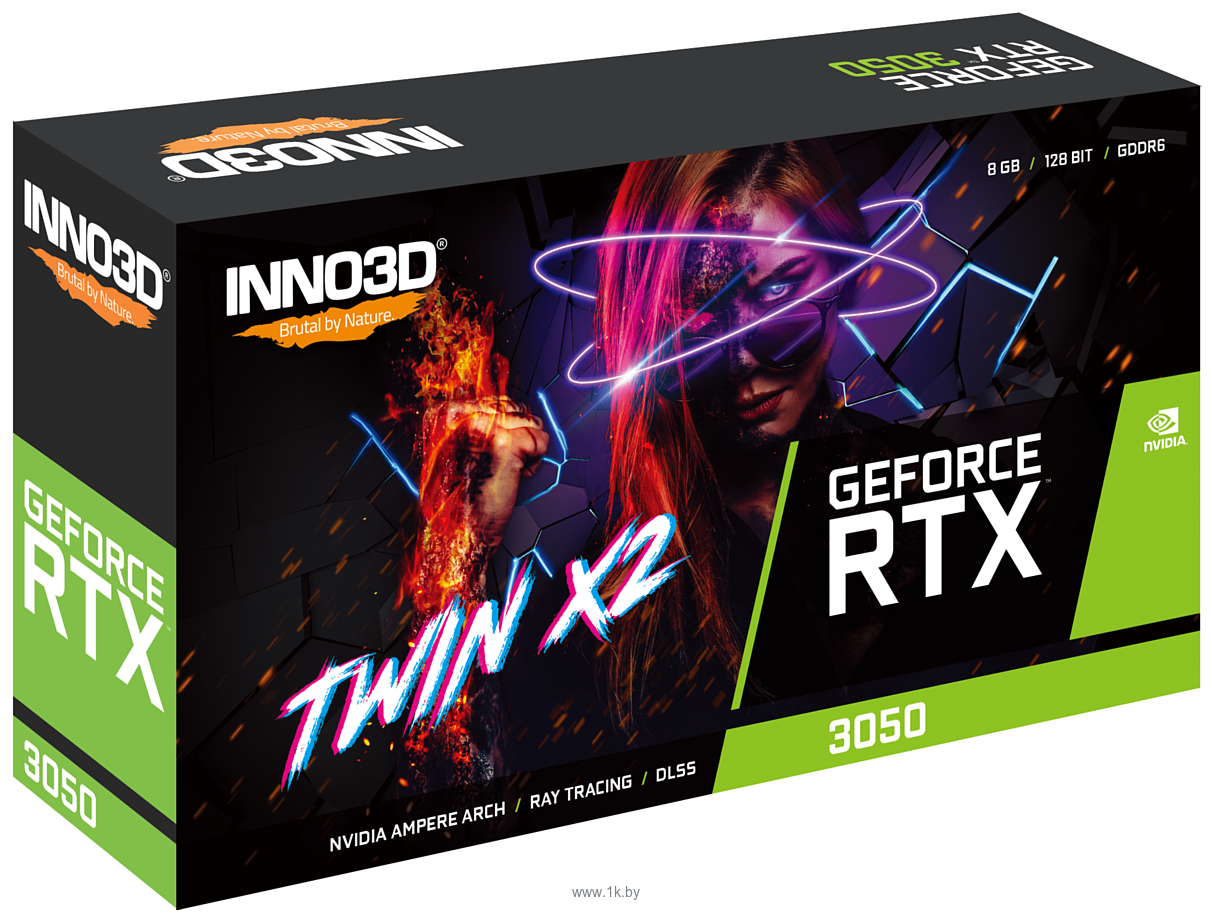 Фотографии INNO3D GeForce RTX 3050 Twin X2 (N30502-08D6-1711VA41)