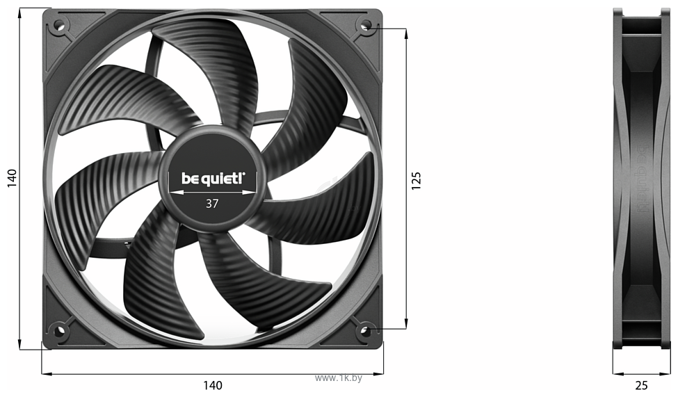 Фотографии be quiet! Pure Wings 3 140mm BL107