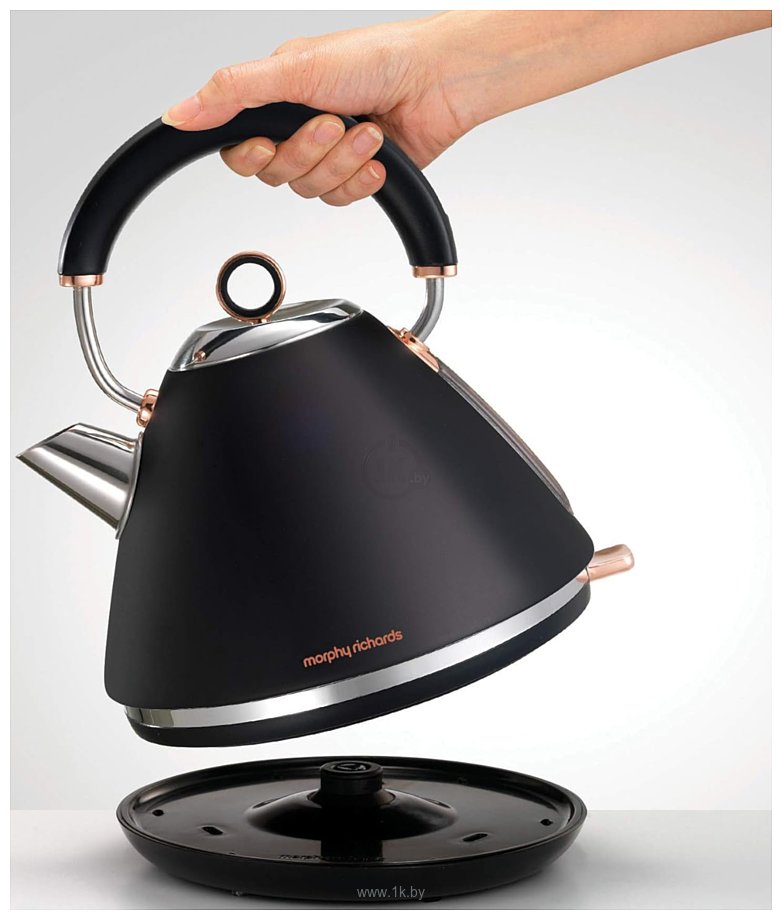 Фотографии Morphy Richards Accents Rose Gold and Black Traditional Kettle 102104