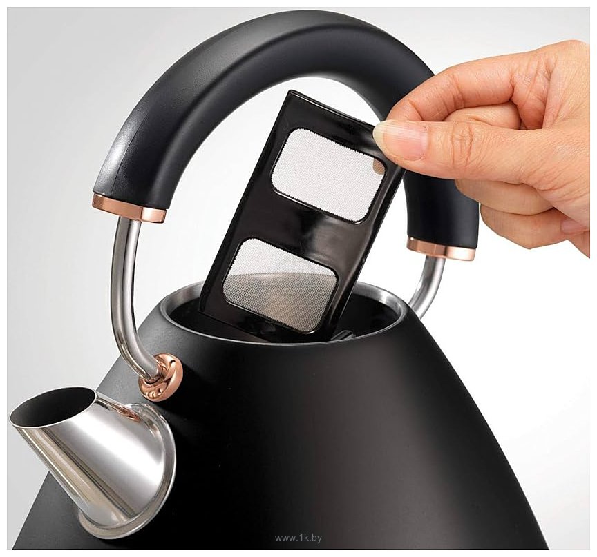 Фотографии Morphy Richards Accents Rose Gold and Black Traditional Kettle 102104