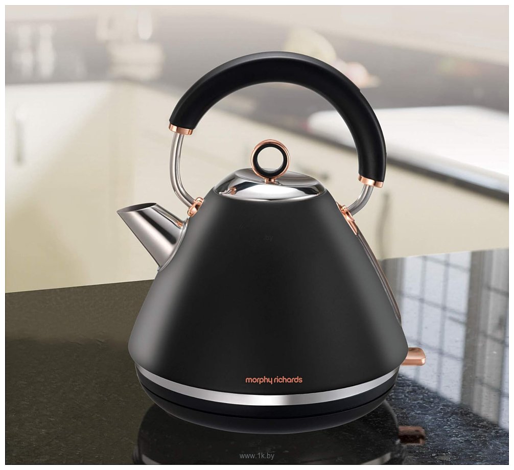 Фотографии Morphy Richards Accents Rose Gold and Black Traditional Kettle 102104