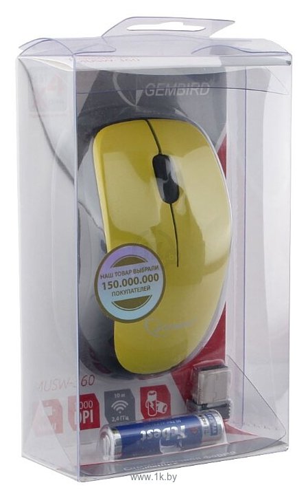 Фотографии Gembird MUSW-360-LM black-Yellow USB