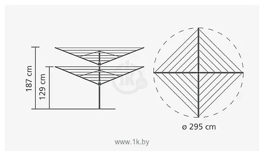 Фотографии Brabantia Lift-O-Matic 290428 50 м (антрацит)