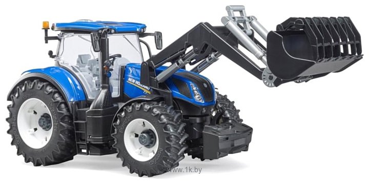 Фотографии Bruder New Holland T7.315 with slip-on front loader 03121