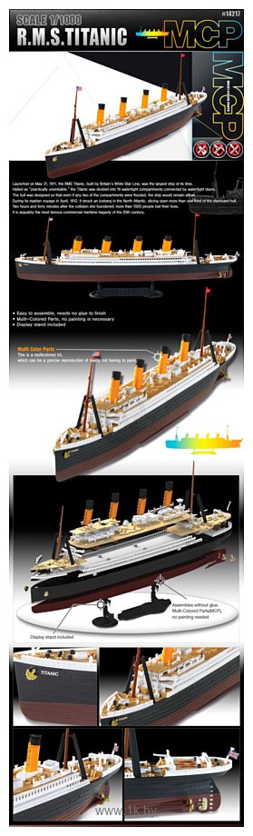 Фотографии Academy RMS Titanic 1/1000 14217