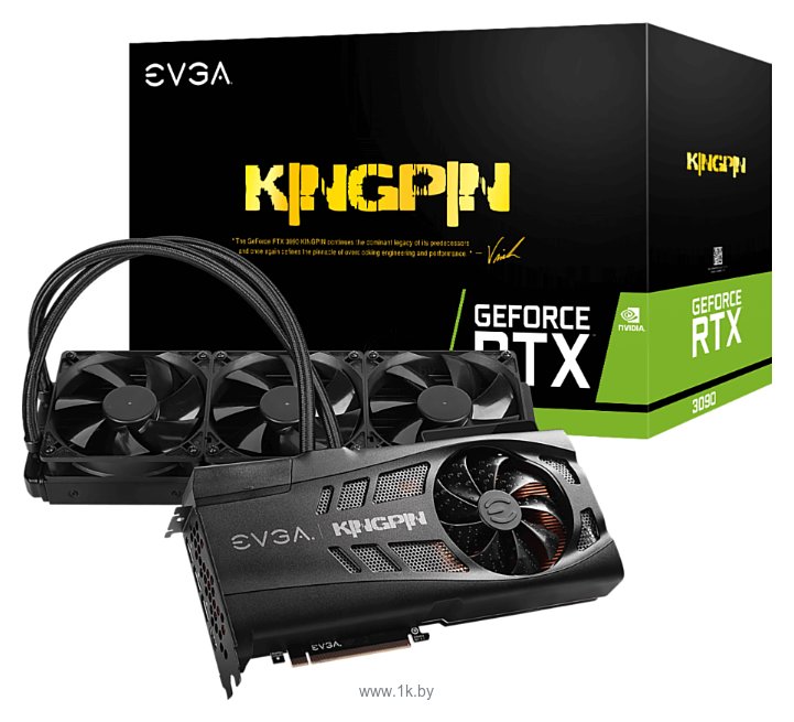 Фотографии EVGA GeForce RTX 3090 K|NGP|N HYBRID GAMING 24GB (24G-P5-3998-KR)