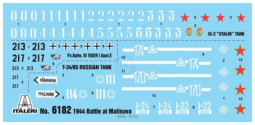 Фотографии Italeri 6182 1944 Battle At Malinava