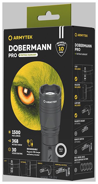 Фотографии Armytek Dobermann Pro Magnet USB (белый)