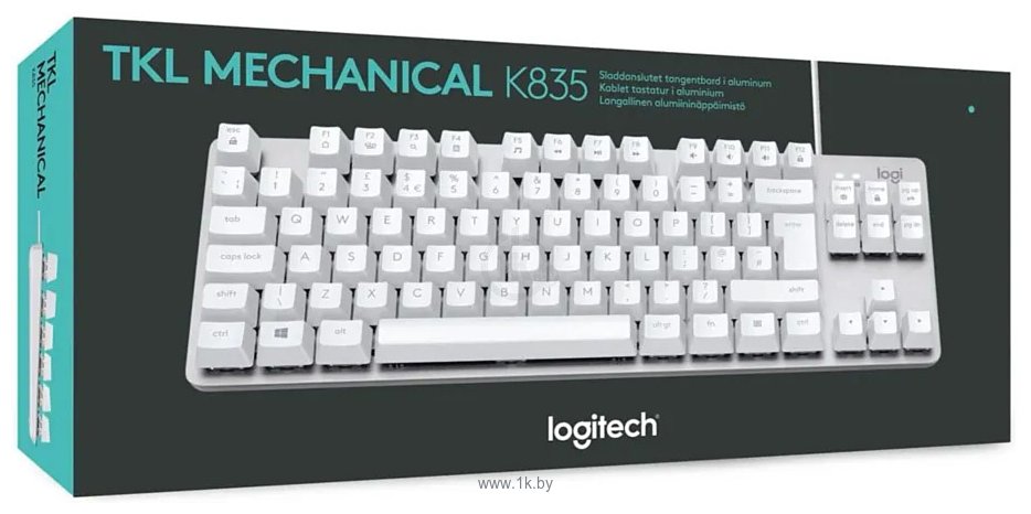 Фотографии Logitech K835 TKL silver, TTC Blue (без кириллицы)