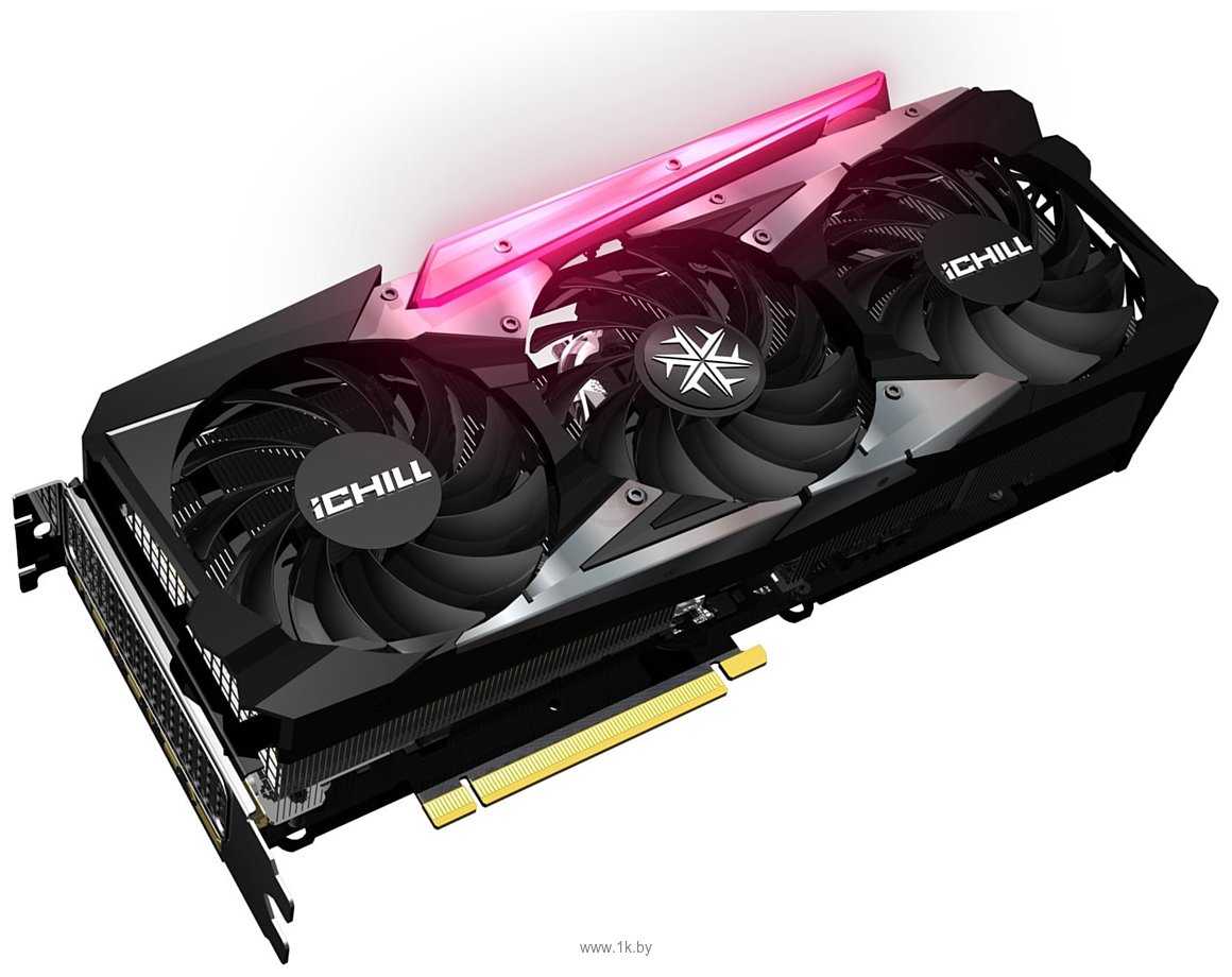 Фотографии INNO3D GeForce RTX 3060 Ti iChill X3 Red LHR 8GB (C306T3-08D6X-1671VA39H)