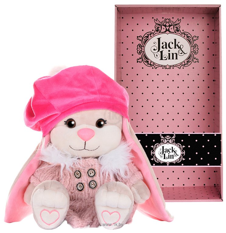 Фотографии Jack&Lin Зайка в розовом пальто и яркой шапке JL-051932-25
