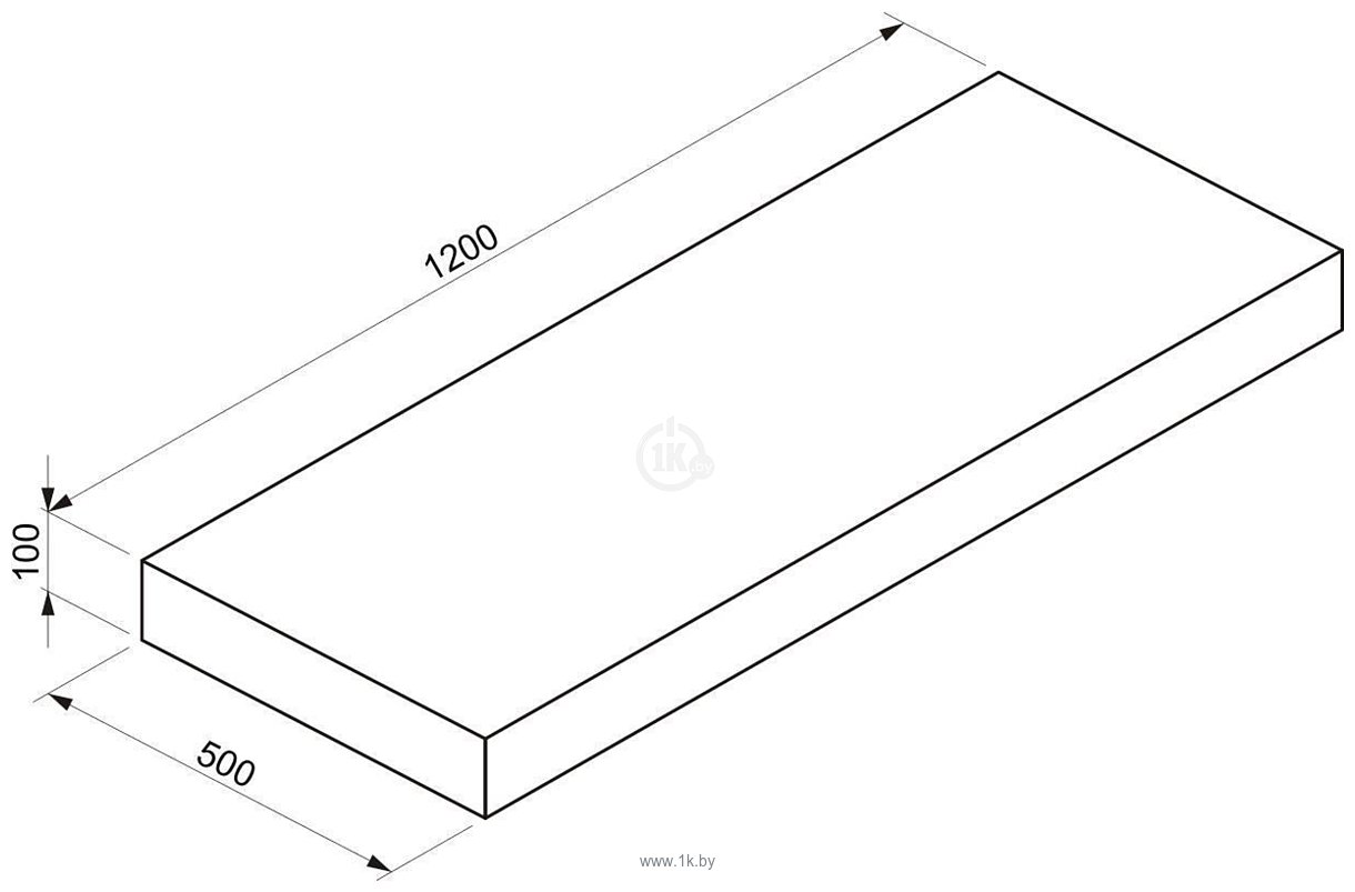 Фотографии Wellsee Genuine Tree 162023000, 120 см (столешница)