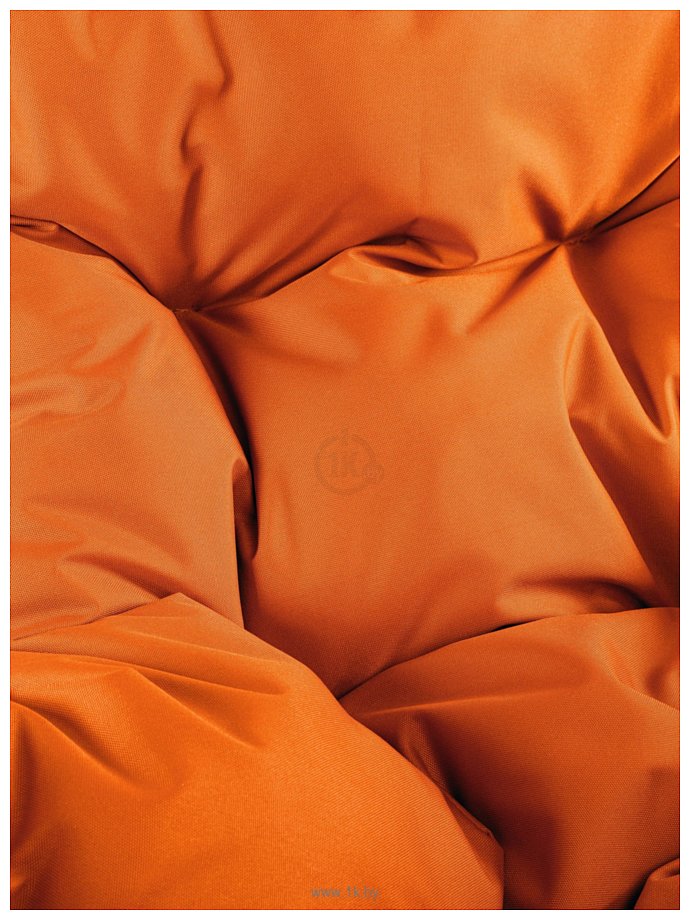 Фотографии M-Group Капля Лори 11530207 (коричневый ротанг/оранжевая подушка)