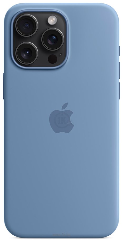 Фотографии Apple MagSafe Silicone Case для iPhone 15 Pro Max (зимний синий)