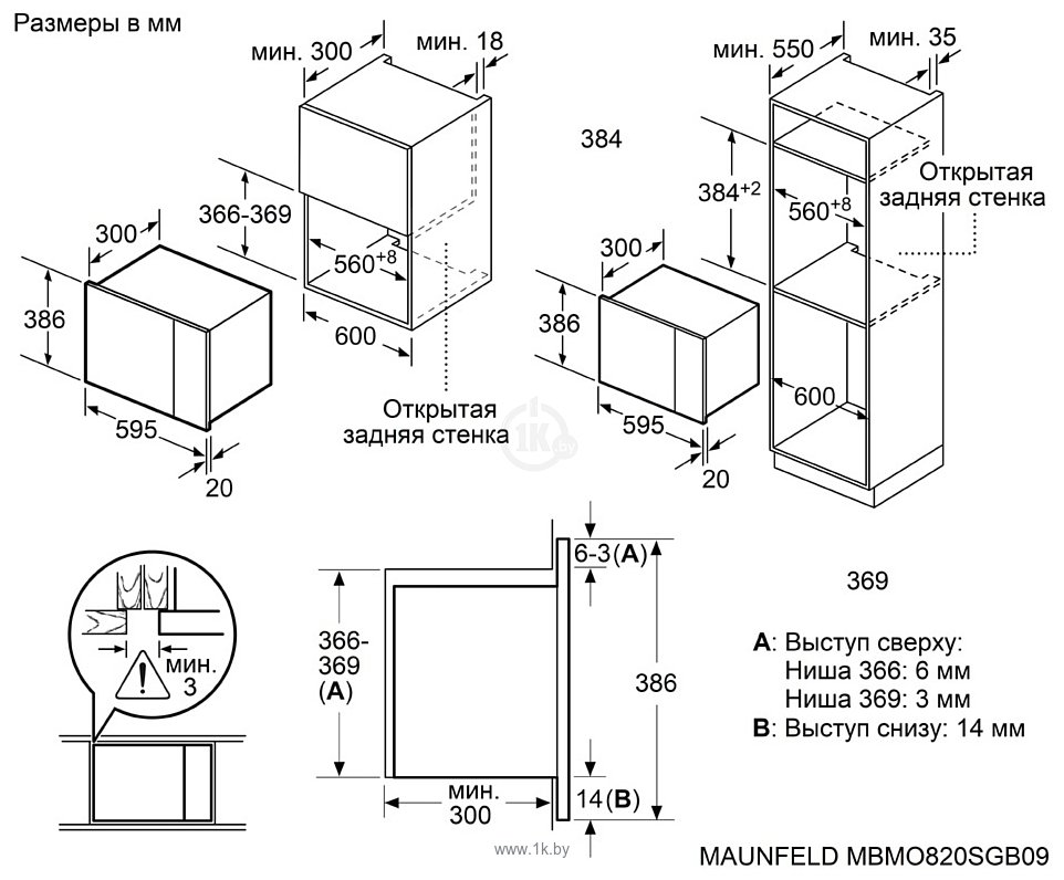 Фотографии MAUNFELD MBMO820SGB09