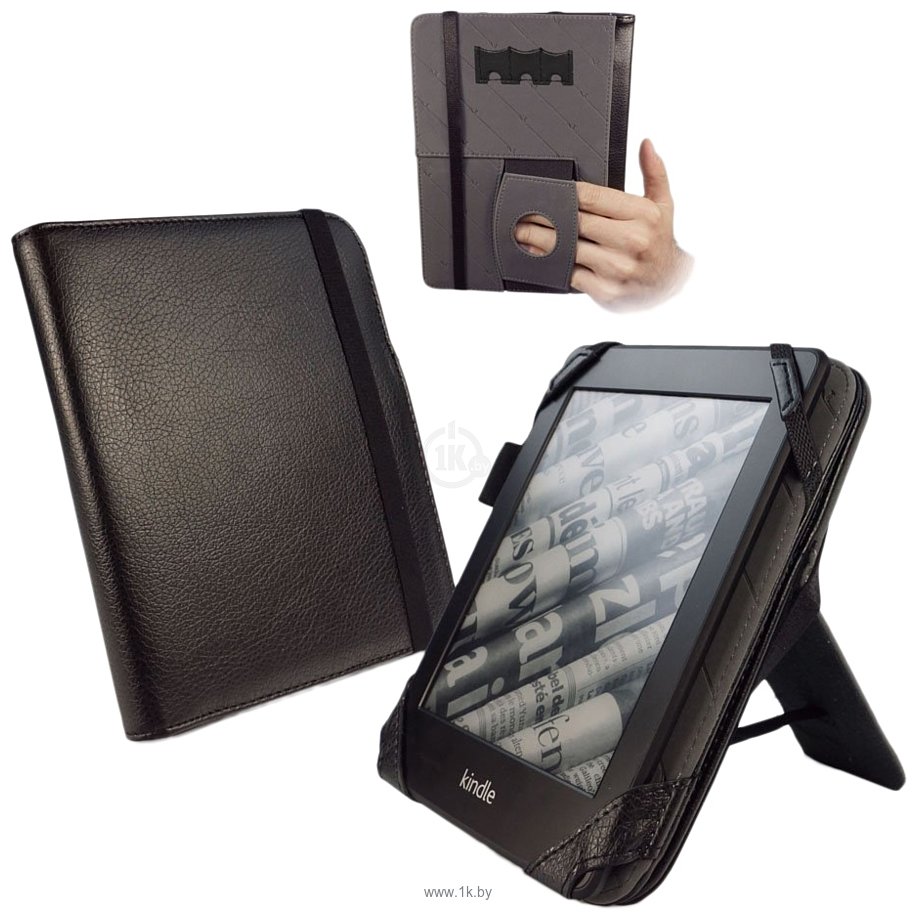 Фотографии Tuff-Luv Embrace Plus case cover & Stand for Nook 2 - Black (I3_17)