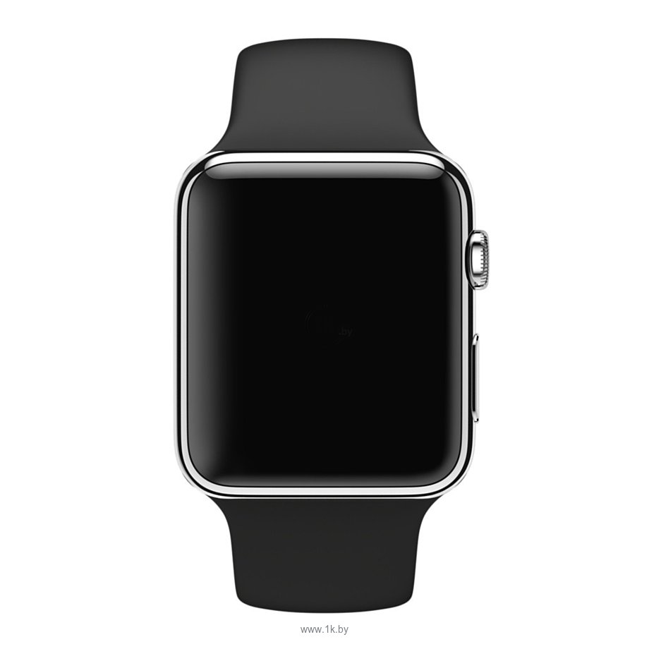 Фотографии Apple Watch 38mm Stainless Steel with Black Sport Band (MJ2Y2)