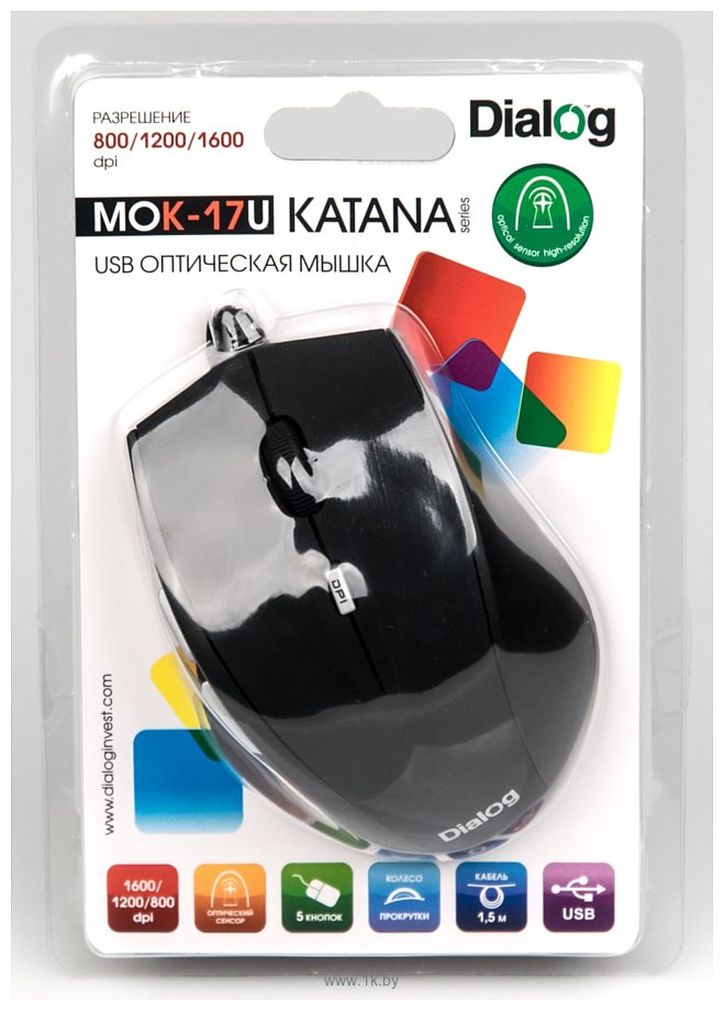 Фотографии Dialog MOK-17U black USB