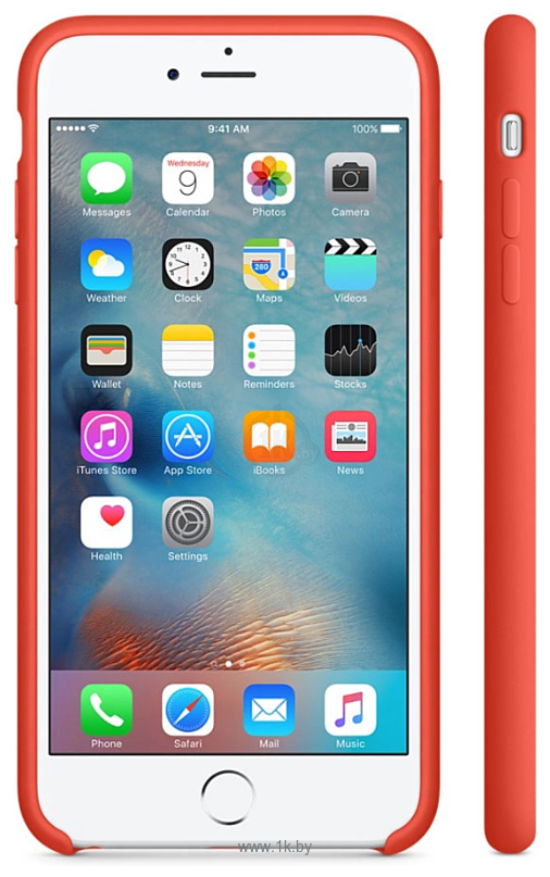 Фотографии Apple Silicone Case для iPhone 6 Plus/6s Plus (оранжевый)