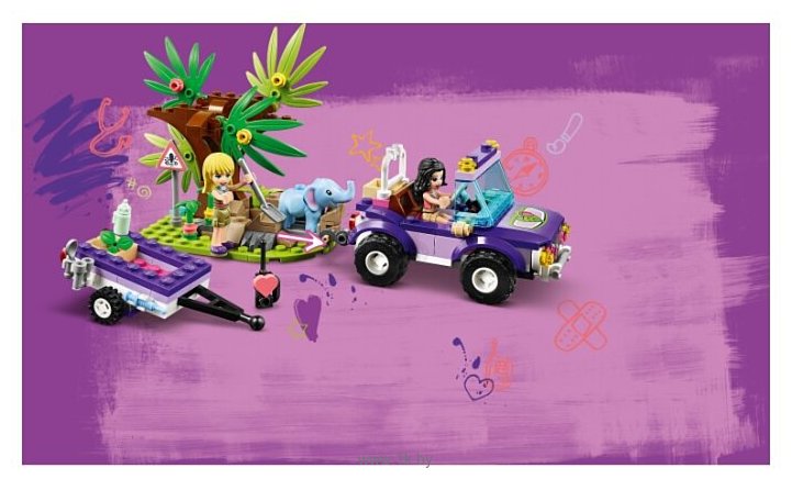 Фотографии LEGO Friends 41421 Джунгли: спасение слонёнка