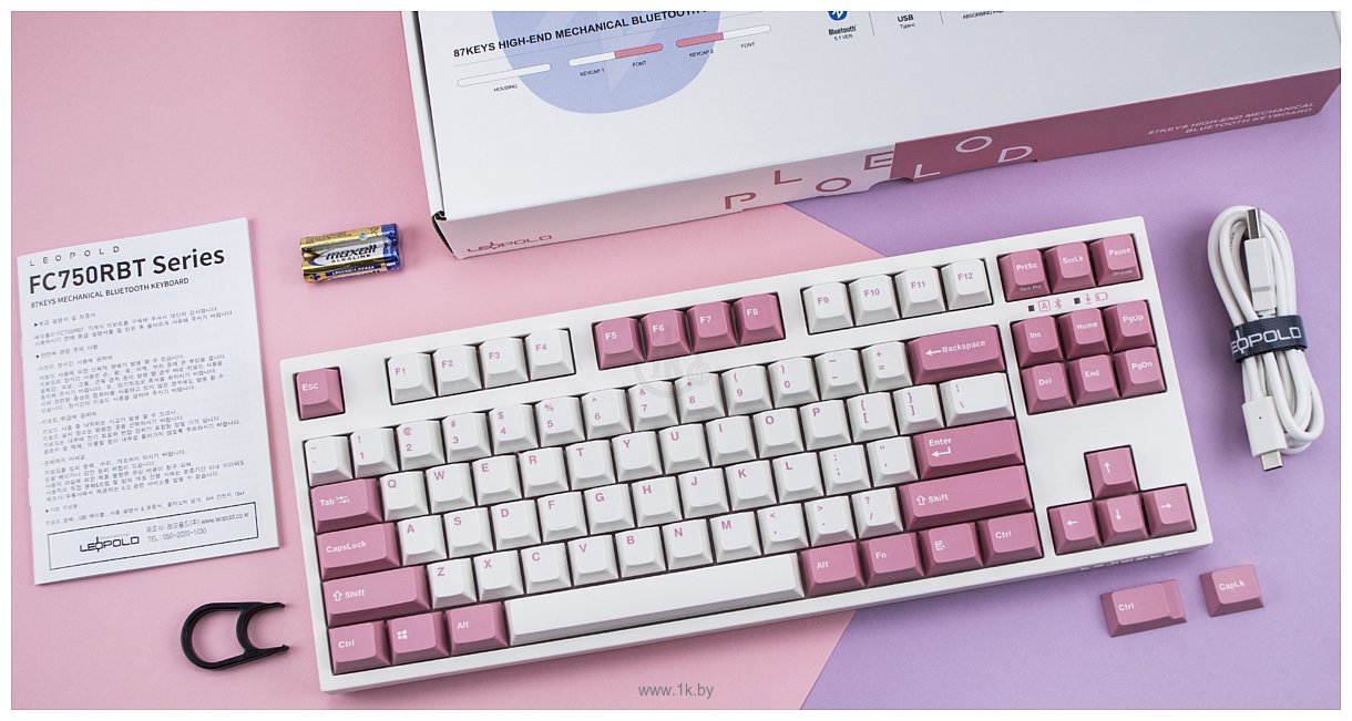 Фотографии Leopold FC750R BT Light Pink Cherry MX Brown (без кириллицы)