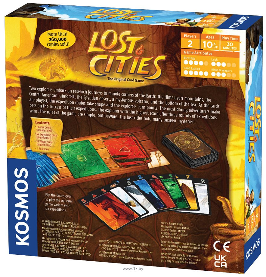 Фотографии KOSMOS Lost Cities Card Game Затерянные города 691821