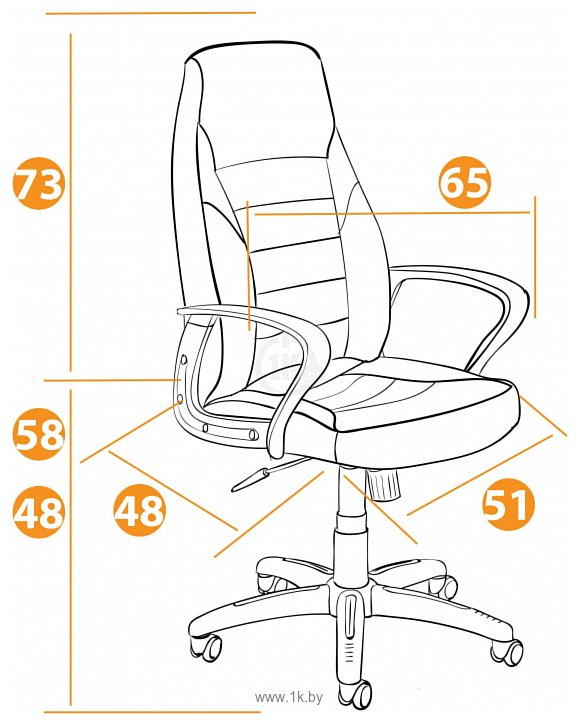 Фотографии TetChair Inter (искусственная кожа, флок, ткань, коричневый)