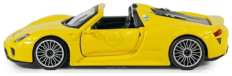 Фотографии Bburago Porsche 918 Spyder 18-21076 (желтый)