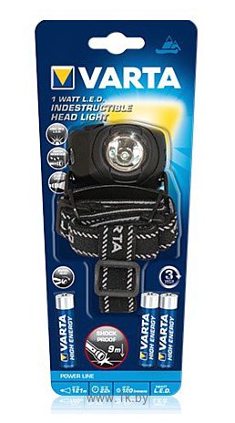 Фотографии Varta Indestructible 1 Watt LED Head Light 3AAA